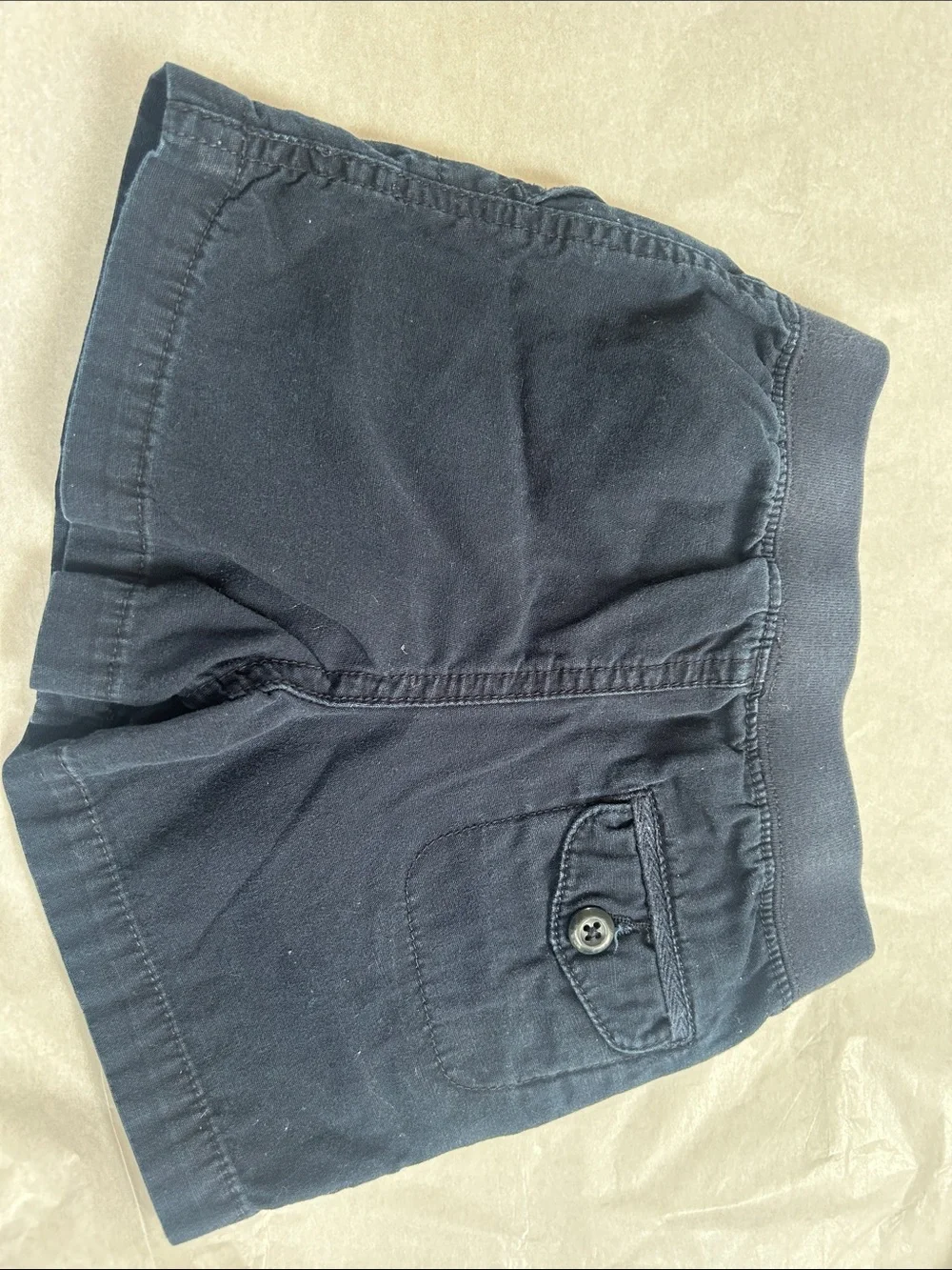 Ralph Lauren Navy Elastic Drawstring Athletic Shorts